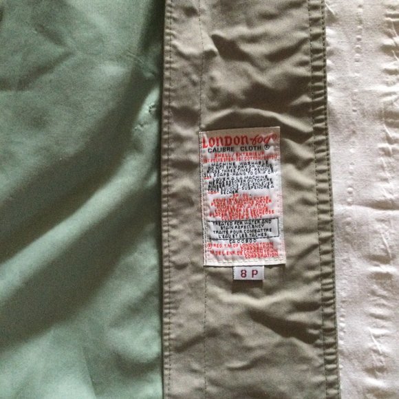 London Fog weather ware trench coat beige 8p pre-loved long coat with hoody - Picture 5 of 7